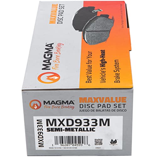 MAGMA MaxValue MXD933M Semi-Metallic Brake Pads, Front