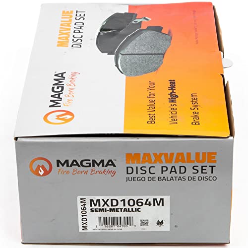 MAGMA MaxValue MXD1064M Semi-Metallic Brake Pads, Rear