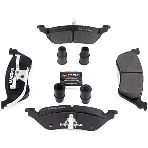 MAGMA Premium PMD858M Semi-Metallic Brake Pads, Rear
