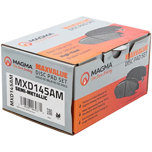 MAGMA MaxValue MXD145AM Semi-Metallic Brake Pads, Front