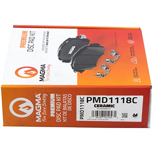 MAGMA Premium PMD1118C Ceramic Brake Pads, Front