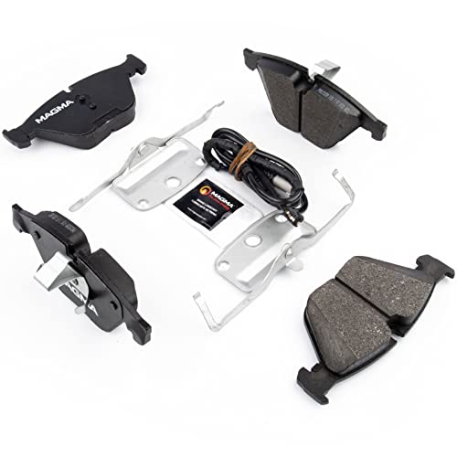 MAGMA Premium PMD1505M Semi-Metallic Brake Pads, Front