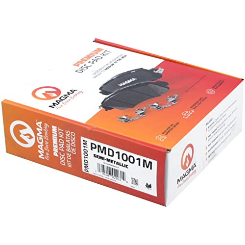 MAGMA Premium PMD1001M Semi-Metallic Brake Pads