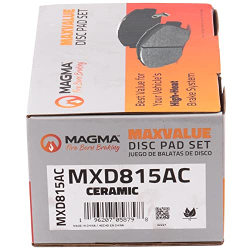 MAGMA MaxValue MXD815AC Ceramic Brake Pads, Front