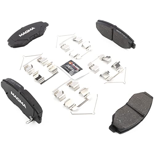 MAGMA Premium PMD914M Semi-Metallic Brake Pads, Front