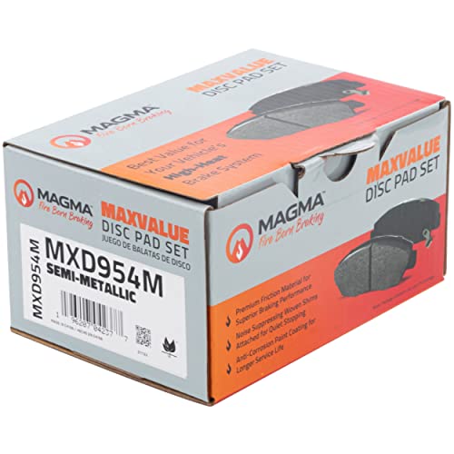 MAGMA MaxValue MXD954M Semi-Metallic Brake Pads, Rear