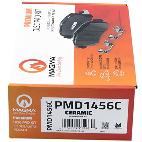 MAGMA Premium PMD1456C Ceramic Brake Pads, Rear