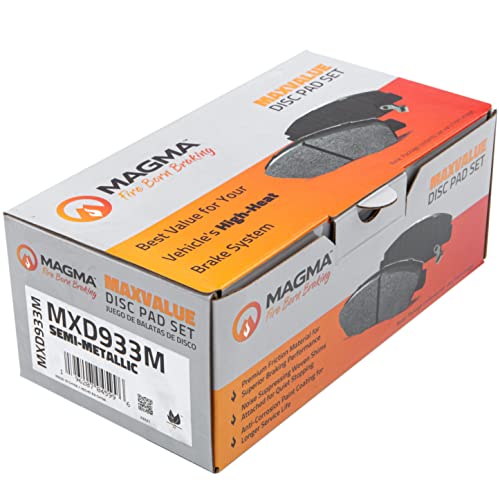 MAGMA MaxValue MXD933M Semi-Metallic Brake Pads, Front
