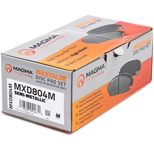 MAGMA MaxValue MXD804M Semi-Metallic Brake Pads, Front