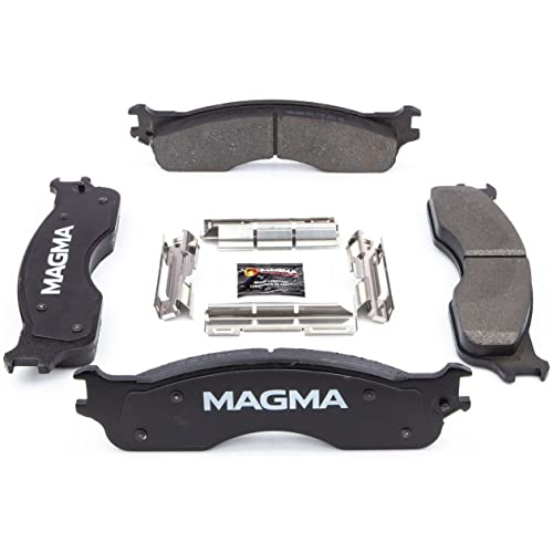 MAGMA Premium PMD1054M Semi-Metallic Brake Pads, Front