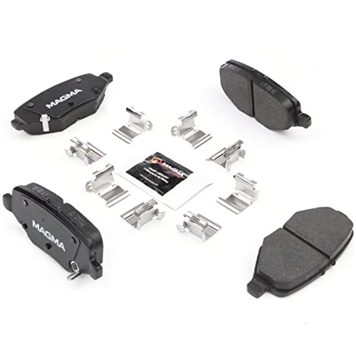 MAGMA Premium PMD1612C Ceramic Brake Pads, Rear