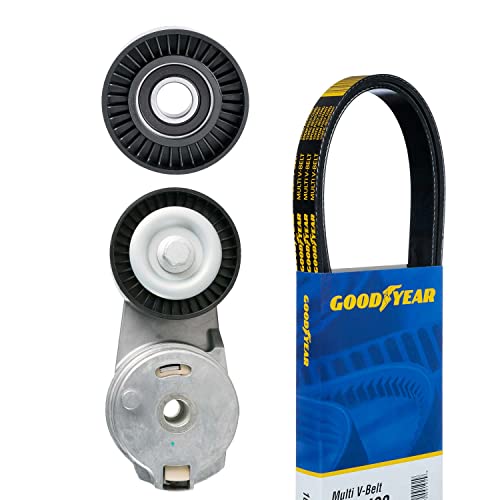 Goodyear Replacement Belts and Hoses 3186 Serpentine Belt Drive Component Kit, Gray