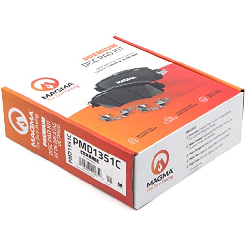 MAGMA Premium PMD1351C Ceramic Brake Pads, Front