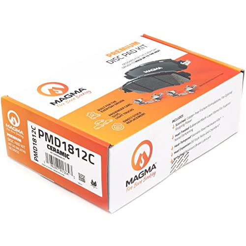 MAGMA Premium PMD1812C Ceramic Brake Pads, Rear, Rear