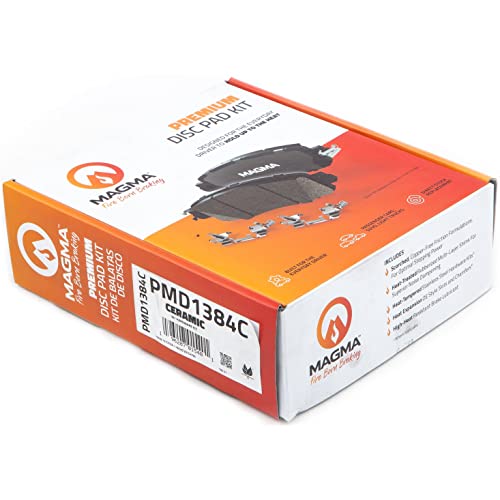 MAGMA Premium PMD1384C Ceramic Brake Pads, Front
