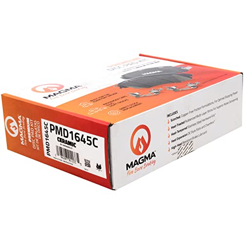 MAGMA Premium PMD1645C Ceramic Brake Pads, Front