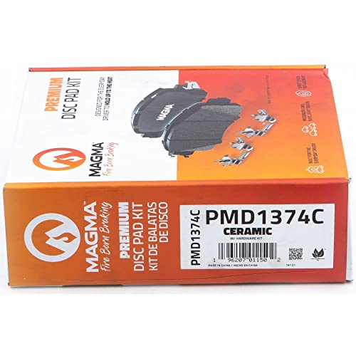 MAGMA Premium PMD1374C Ceramic Brake Pads, Front