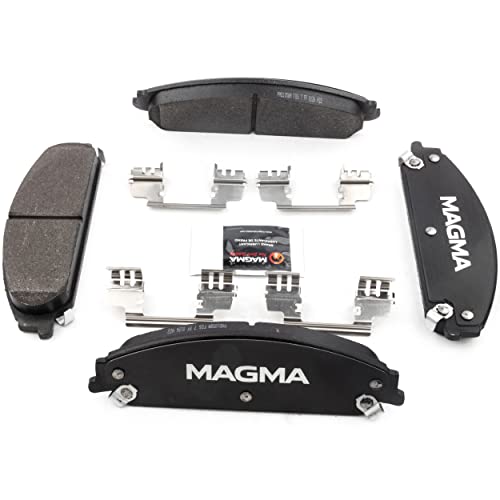 MAGMA Premium PMD1058M Semi-Metallic Brake Pads, Front
