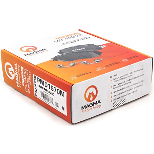 MAGMA Premium Semi-Metallic Brake Pads PMD1670M