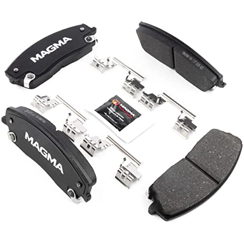 MAGMA Premium PMD1056M Semi-Metallic Brake Pads, Front