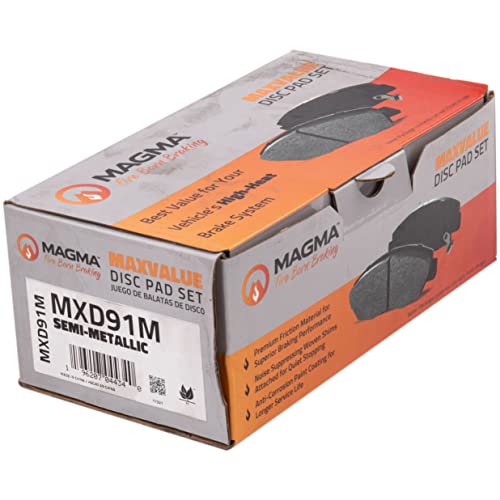 MAGMA MaxValue MXD91M Semi-Metallic Brake Pads, Front