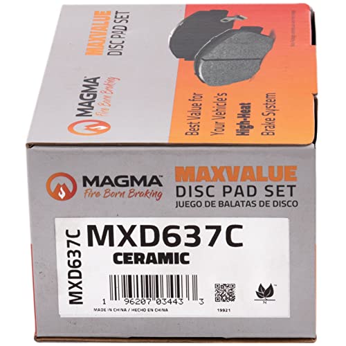 MAGMA MaxValue MXD637C Ceramic Brake Pads, Front