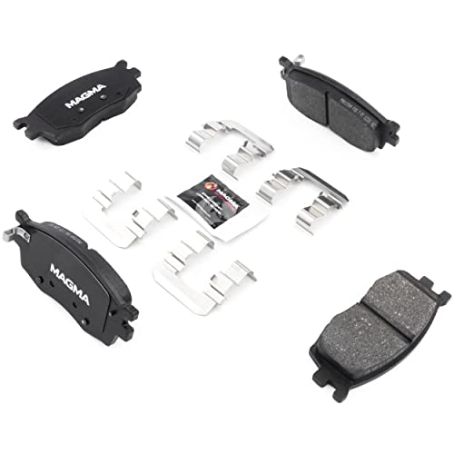 MAGMA Premium PMD1156M Semi-Metallic Brake Pads, Front