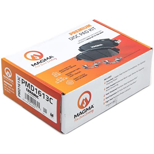 MAGMA Premium PMD1613C Ceramic Brake Pads, Rear