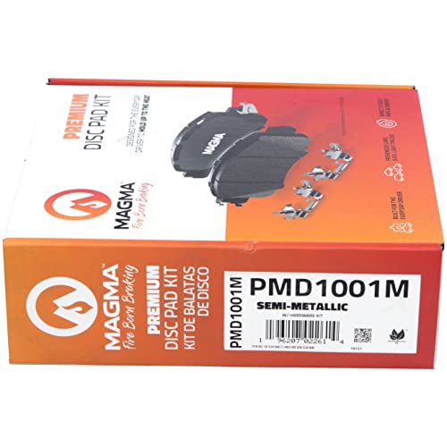 MAGMA Premium PMD1001M Semi-Metallic Brake Pads