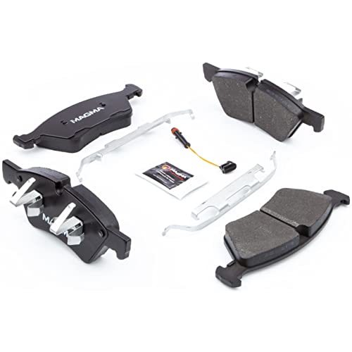 MAGMA Premium PMD1123M Semi-Metallic Brake Pads, Front