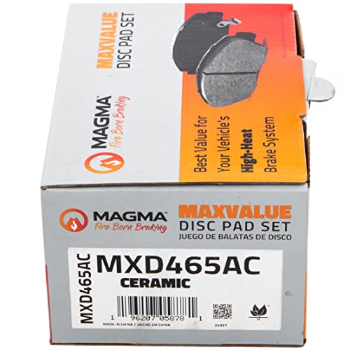 MAGMA MaxValue MXD465AC Ceramic Brake Pads, Front