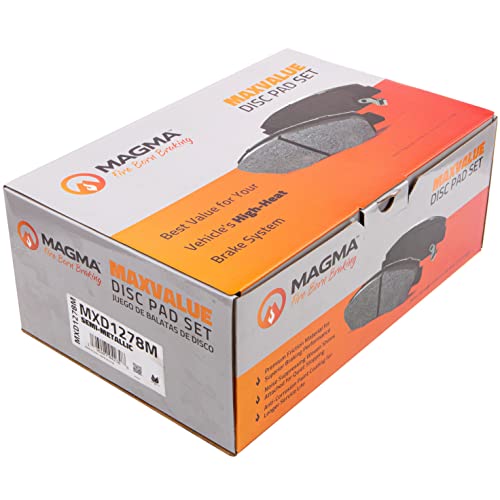 MAGMA MaxValue MXD1278M Semi-Metallic Brake Pads, Front