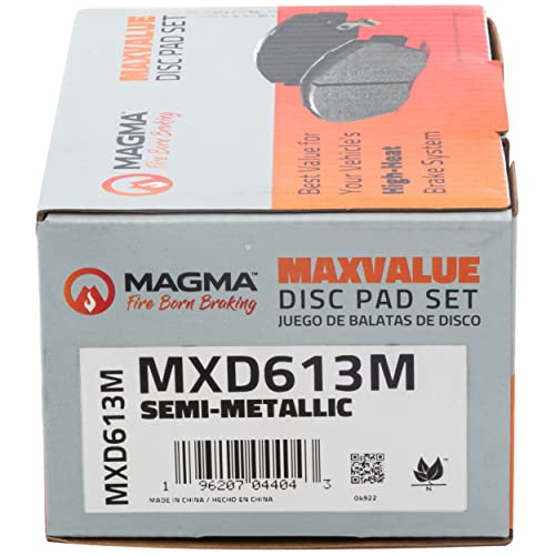 MAGMA MaxValue MXD613M Semi-Metallic Brake Pads, Rear