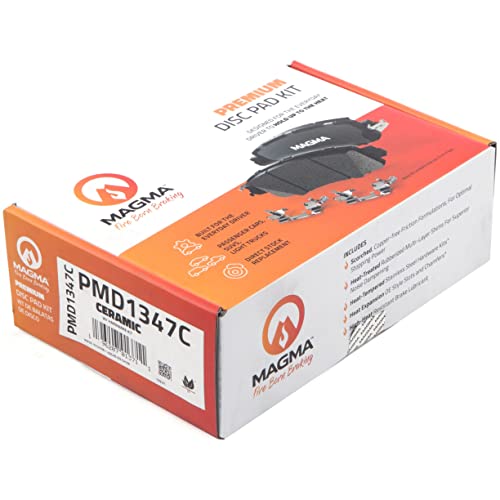 MAGMA Premium PMD1347C Ceramic Brake Pads, Rear