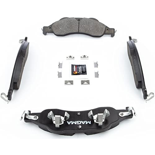 MAGMA Premium PMD1278M Semi-Metallic Brake Pads, Front