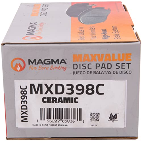 MAGMA MaxValue MXD398C Ceramic Brake Pads, Rear