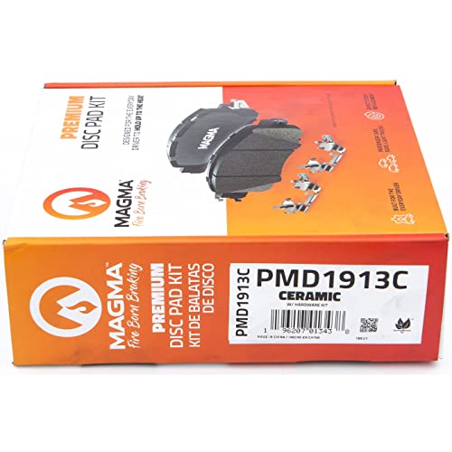 MAGMA Premium PMD1913C Ceramic Brake Pads, Front