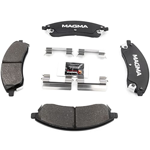 MAGMA Premium PMD1019M Semi-Metallic Brake Pads, Front