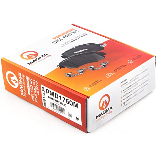 MAGMA Premium PMD1760C Ceramic Brake Pads, Front