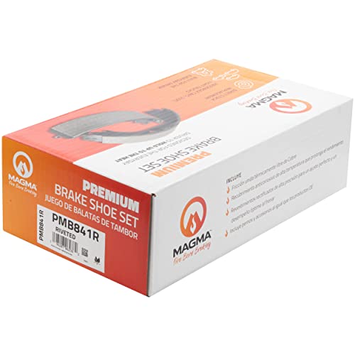 MAGMA Premium PMB841R Riveted Drum Brake Shoe, Rear