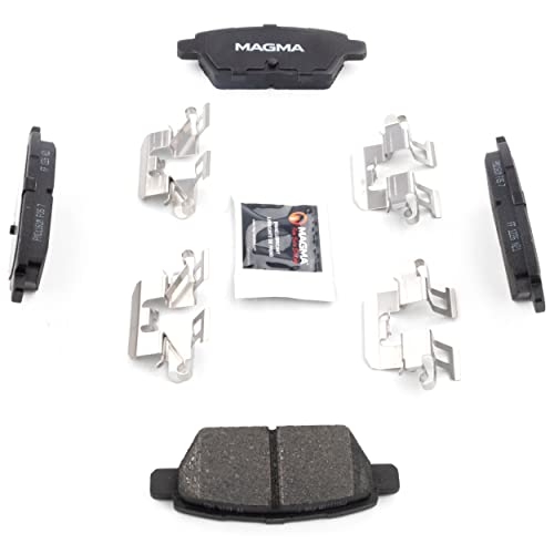 MAGMA Premium PMD1161M Semi-Metallic Brake Pads, Rear