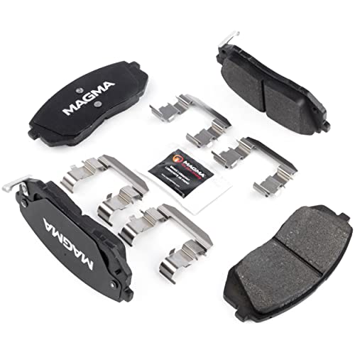 MAGMA Premium PMD1295M Semi-Metallic Brake Pads, Front
