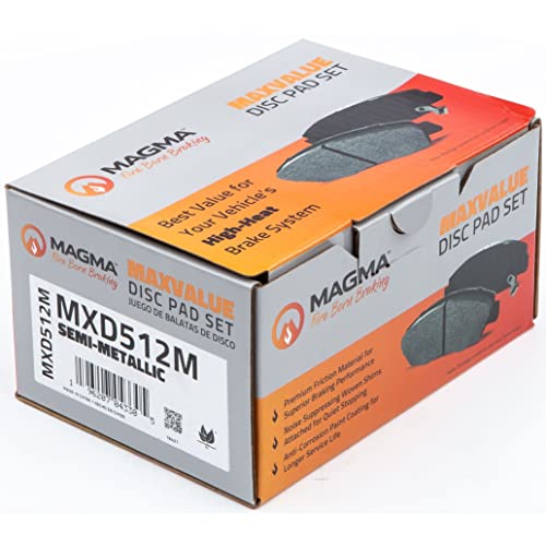 MAGMA MaxValue MXD512M Semi-Metallic Brake Pads, Rear