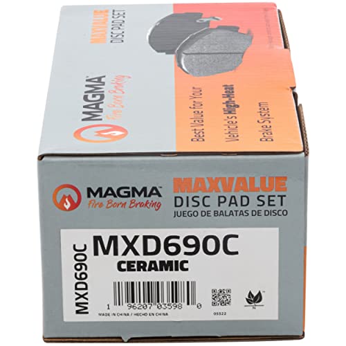 MAGMA MaxValue MXD690C Ceramic Brake Pads, Rear