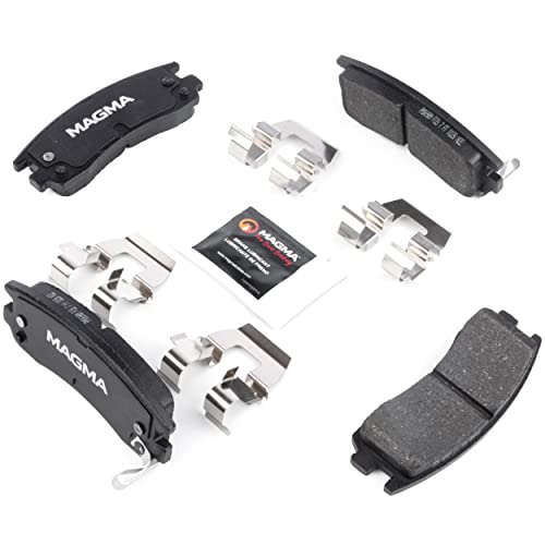 MAGMA Premium PMD698M Semi-Metallic Brake Pads, Rear
