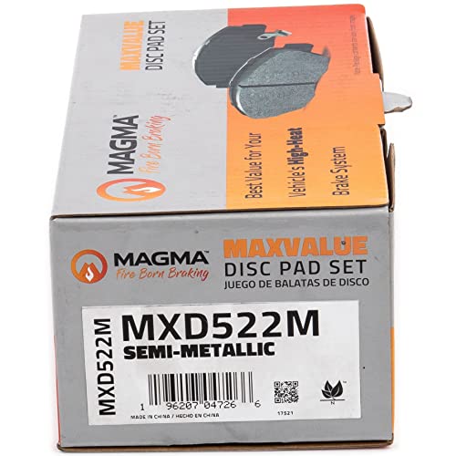 MAGMA MaxValue MXD522M Semi-Metallic Brake Pads, Front