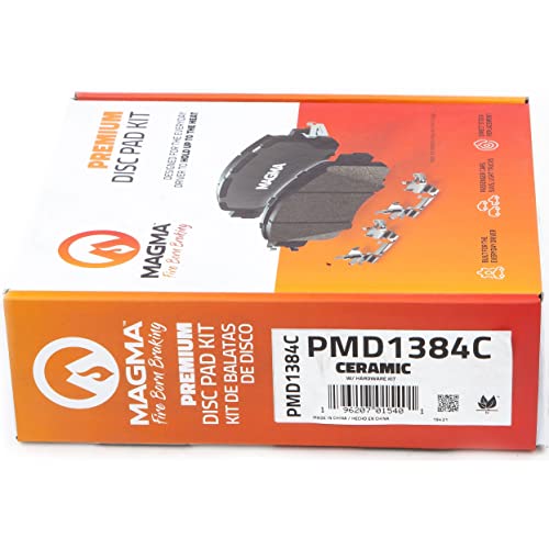MAGMA Premium PMD1384C Ceramic Brake Pads, Front
