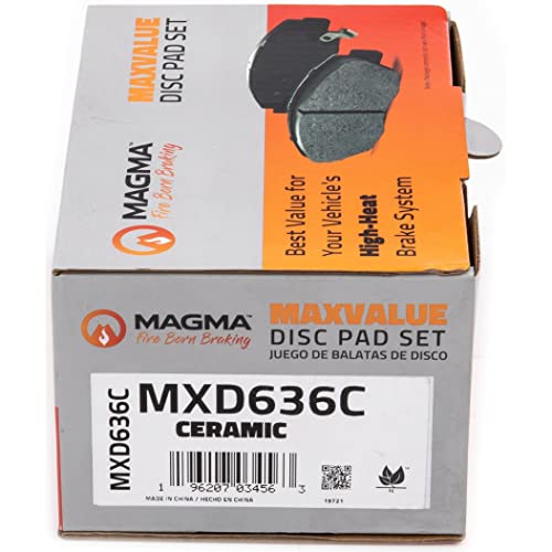 MAGMA MaxValue MXD636C Ceramic Brake Pads, Rear