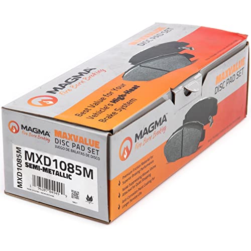 MAGMA MaxValue MXD1085M Semi-Metallic Brake Pads, Front