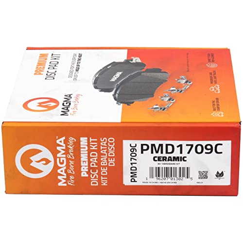 MAGMA Premium PMD1709C Ceramic Brake Pads, Front